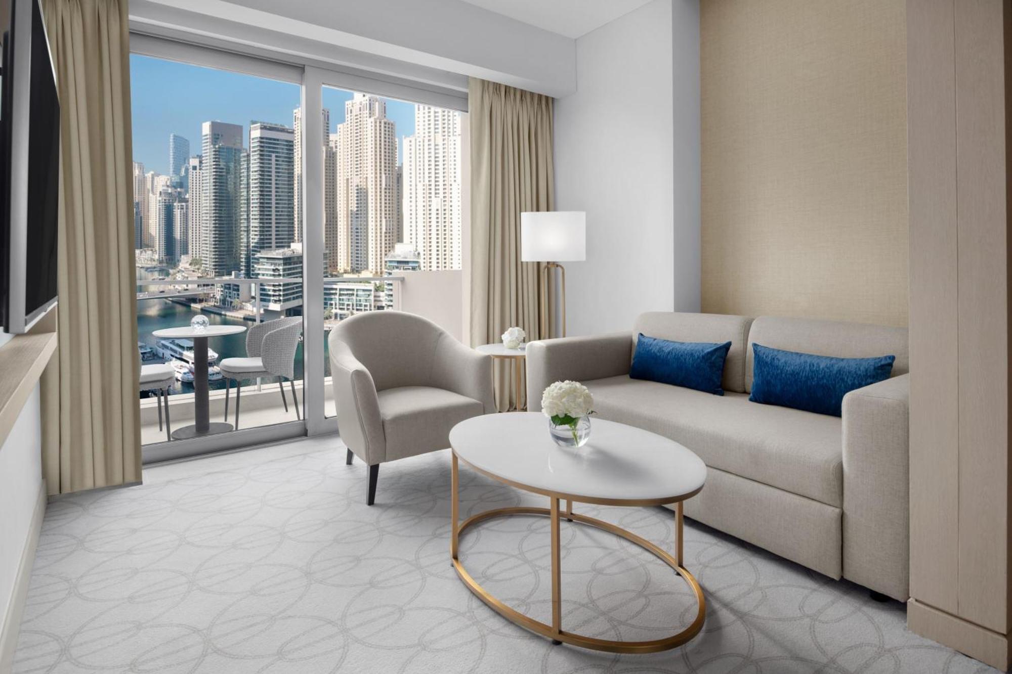 Jw Marriott Hotel Marina Дубай Екстер'єр фото Living room